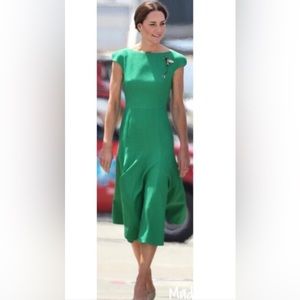 Beautiful green/ emerald a- line dress
